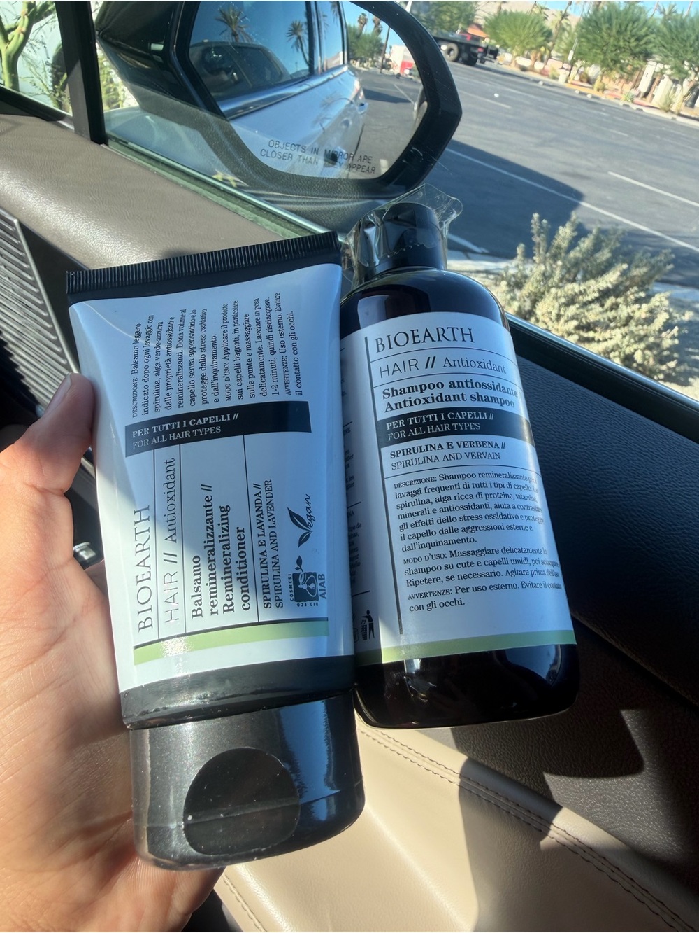 Earth BioEarth Antioxidant Hair Shampoo & Balm Set - Black, White, Green